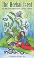 Herbal Tarot deck box by Tierra and Cantin showing botanical herb illustrations integrated with traditional RWS tarot structure and symbolism.