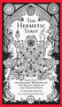 Hermetic Tarot Deck by Godfrey Dowson — black-and-white illustrated deck box with Golden Dawn esoteric symbolism on the cover.