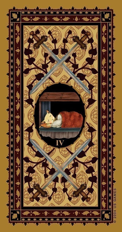 Medieval Cat Tarot Deck by Pace &amp;amp; Teng — Whimsical Cat-Themed 78-Card Tarot
