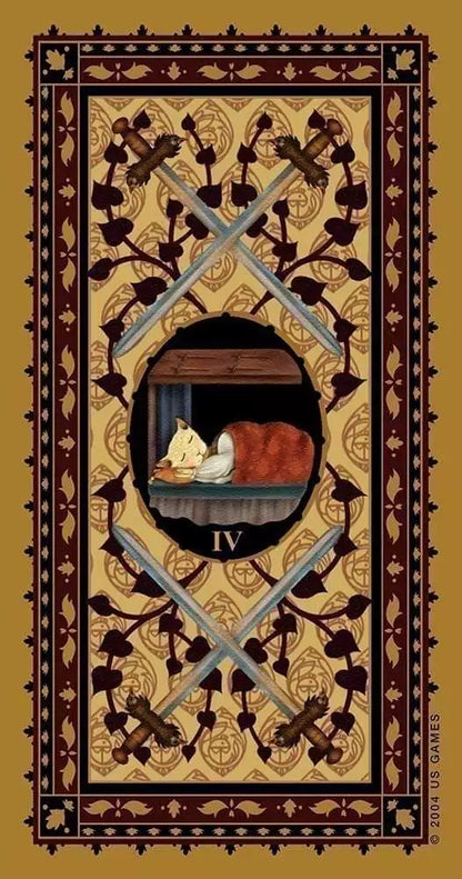 Medieval Cat Tarot Deck by Pace &amp;amp; Teng — Whimsical Cat-Themed 78-Card Tarot