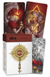 Deck of Notoria Tarot in Light cards by Fabio Listrani featuring luminous intricate classical esoteric art illustrations in a 78-card tarot set