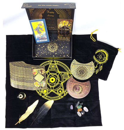 Rider-Waite Black and Gold Foil Tarot Kit