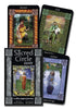 Sacred Circle Celtic Pagan Tarot four cards — Potential, Earth, King of Cups, and Queen of Cups with rich Celtic imagery and wheel-of-year symbolism.