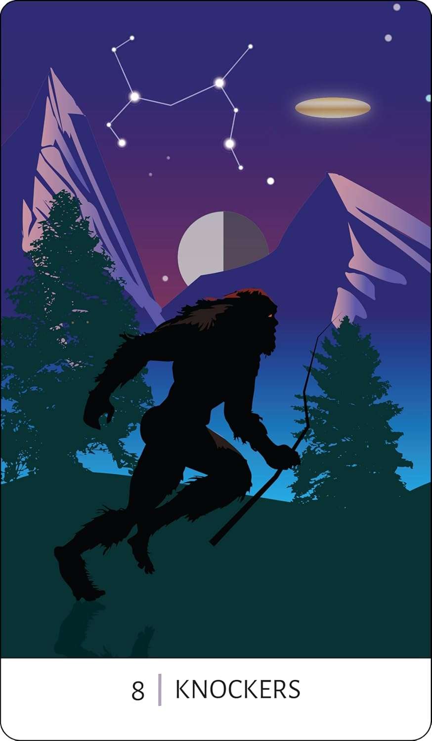 Tarot of the Unexplained: A Deck of Cryptids, Ghosts, UFOs and Other Urban Oddities, by Davezilla