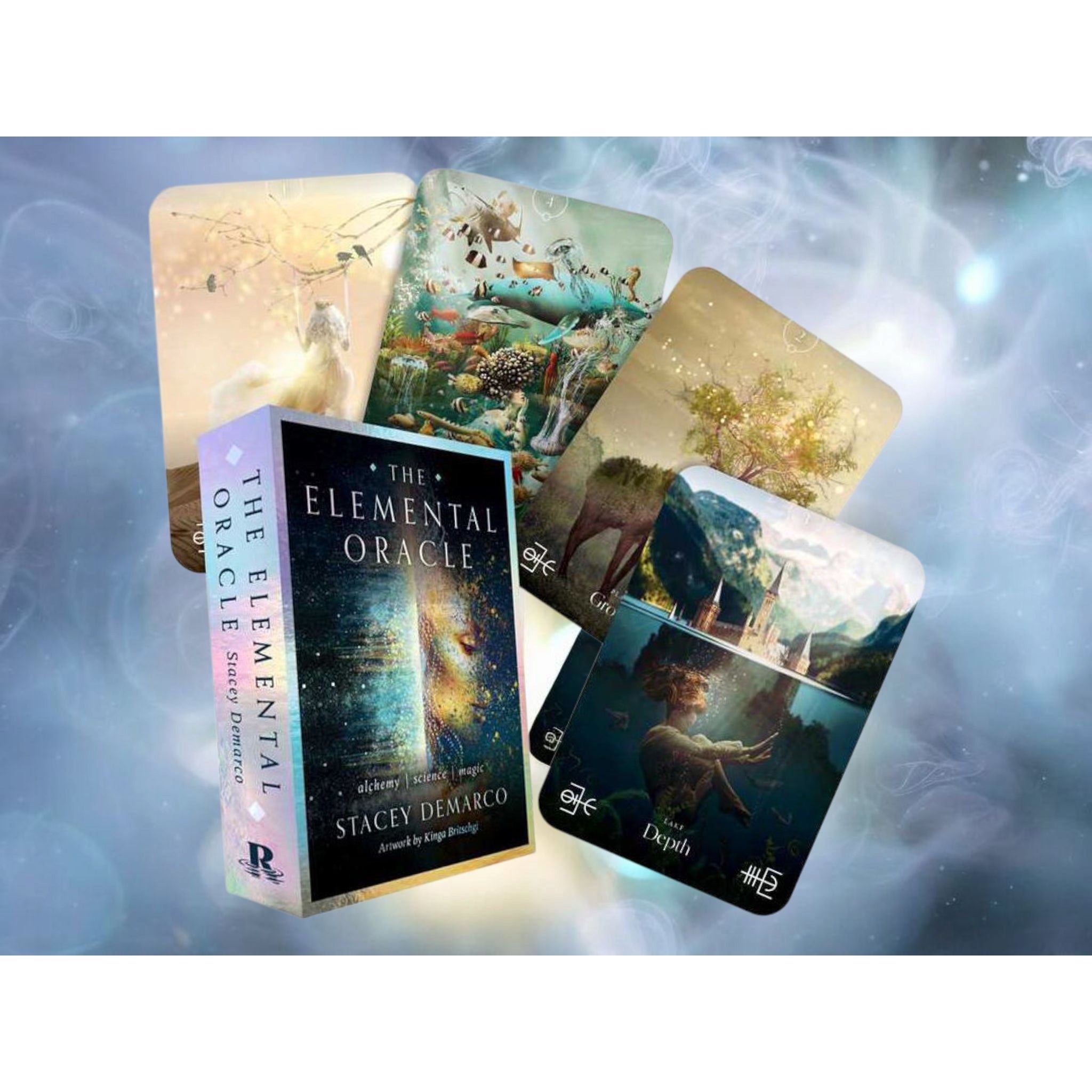 Elemental Oracle Deck by Stacey Demarco – 44 Card Alchemical &amp; Elemental Wisdom Set