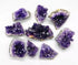 Natural amethyst druse cluster formations showing sparkling purple crystal points on matrix — 1 lb bulk for altar and crystal grid work.