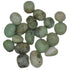 One pound bulk lot of polished chrysoprase tumbled stones in vivid apple-green — heart chakra and abundance crystal collection.