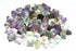One-pound collection of natural green fluorite octahedral double-pyramid crystals for sacred geometry grids heart chakra focus and mental clarity meditation