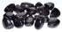 One pound polished hypersthene tumbled stones showing dark grey stone with bronzy metallic schiller sheen for psychic insight bulk lot