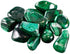 One-pound collection of smooth banded green malachite tumbled stones for transformation abundance heart chakra healing and clearing negative energy