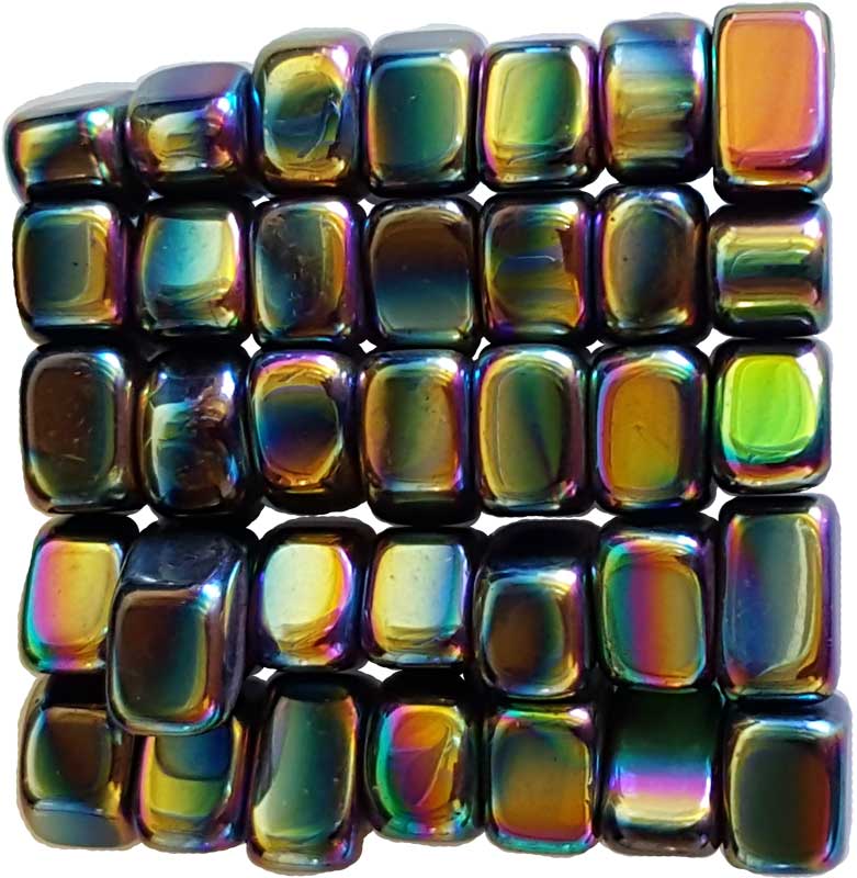 1 lb Hematite – Rainbow Magnetic – Tumbled Bulk Stones