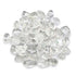 Clear quartz tumbled stones 1 lb bulk — collection of smooth polished crystal clear quartz pieces in various sizes for healing, grids, and chakra work.