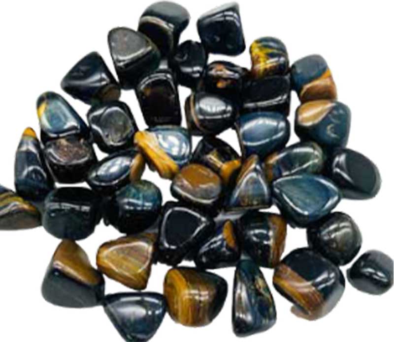 One-pound collection of smooth blue tiger&