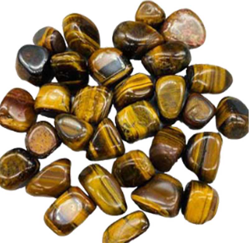 1 lb Tiger’s Eye – Yellow – Tumbled Bulk Stones
