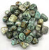 One pound bulk supply of smooth turquoise tumbled stones in sky blue-green for crystal grids and protection
