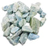 One pound bulk supply of raw blue aquamarine stones for crystal grids throat chakra and calm communication
