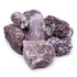 One pound raw untumbled lepidolite stones in lavender-pink lithium mica for anxiety relief and stress reduction bulk crystal lot