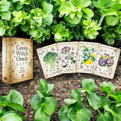 Green Witch Oracle Deck – 44 Cards &amp; Guidebook | Garden Magick, Herbal Wisdom, Divination