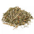 Dried cut agrimony herb leaves and stems piled together in green and brown shades — 2oz of Agrimonia eupatoria cut herb for protection, hex-breaking, and reversing ritual work in folk magic.