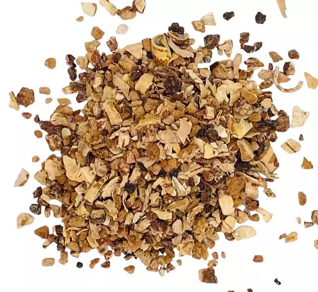 Dried birch bark pieces in cut form, 1 lb bulk ritual herb for Norse and Celtic banishing, purification, and new beginnings magical workings.