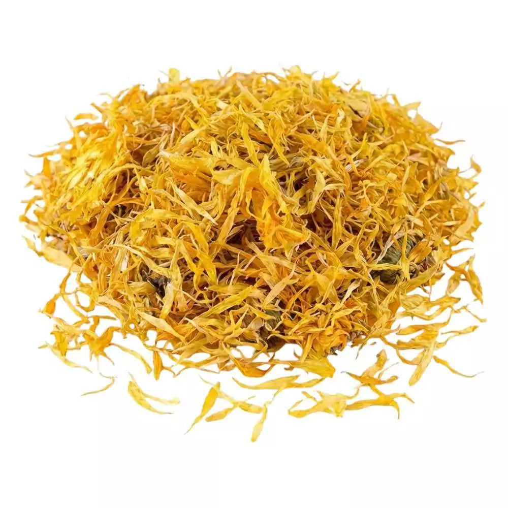 Small 2oz packet of dried golden calendula marigold flowers for spiritual wisdom sun magic psychic work and altar offerings