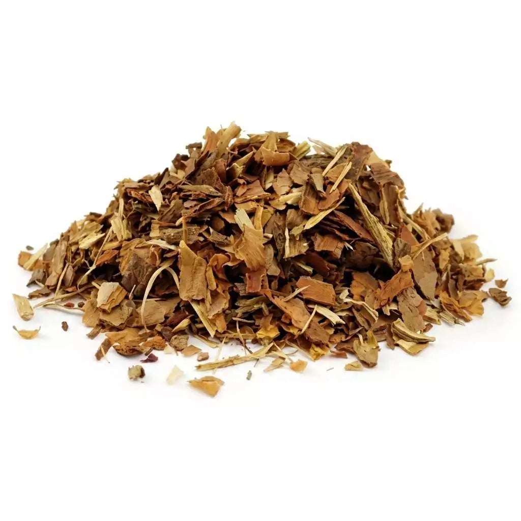 2oz packet of dried white pine bark cut Pinus strobus for healing spells purification incense and nature spirit offerings.