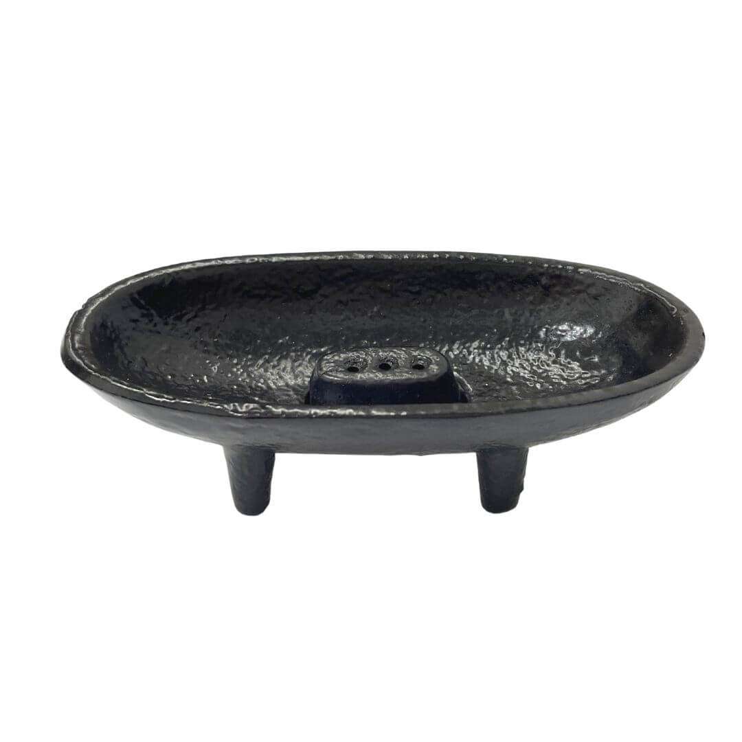 Gloss Black Cast Iron Cauldron Burner (4") – Triple-Use Vessel for Resin &amp;amp; Sticks