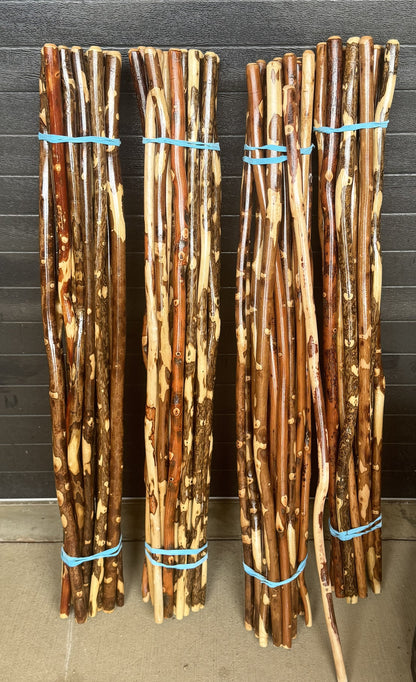 Natural Hardwood Broom Handle | Broom Making Supply | Rustic Craft Stick | Witch Besom Handle