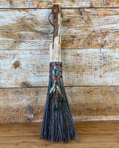 Silver Leaf Hearth Broom