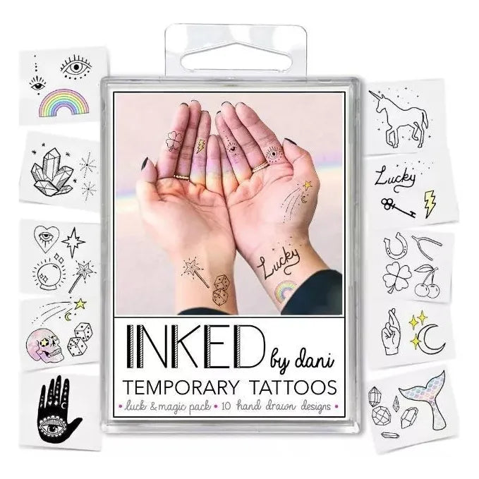Luck &amp; Magic Temporary Tattoo Pack – Inked by Dani