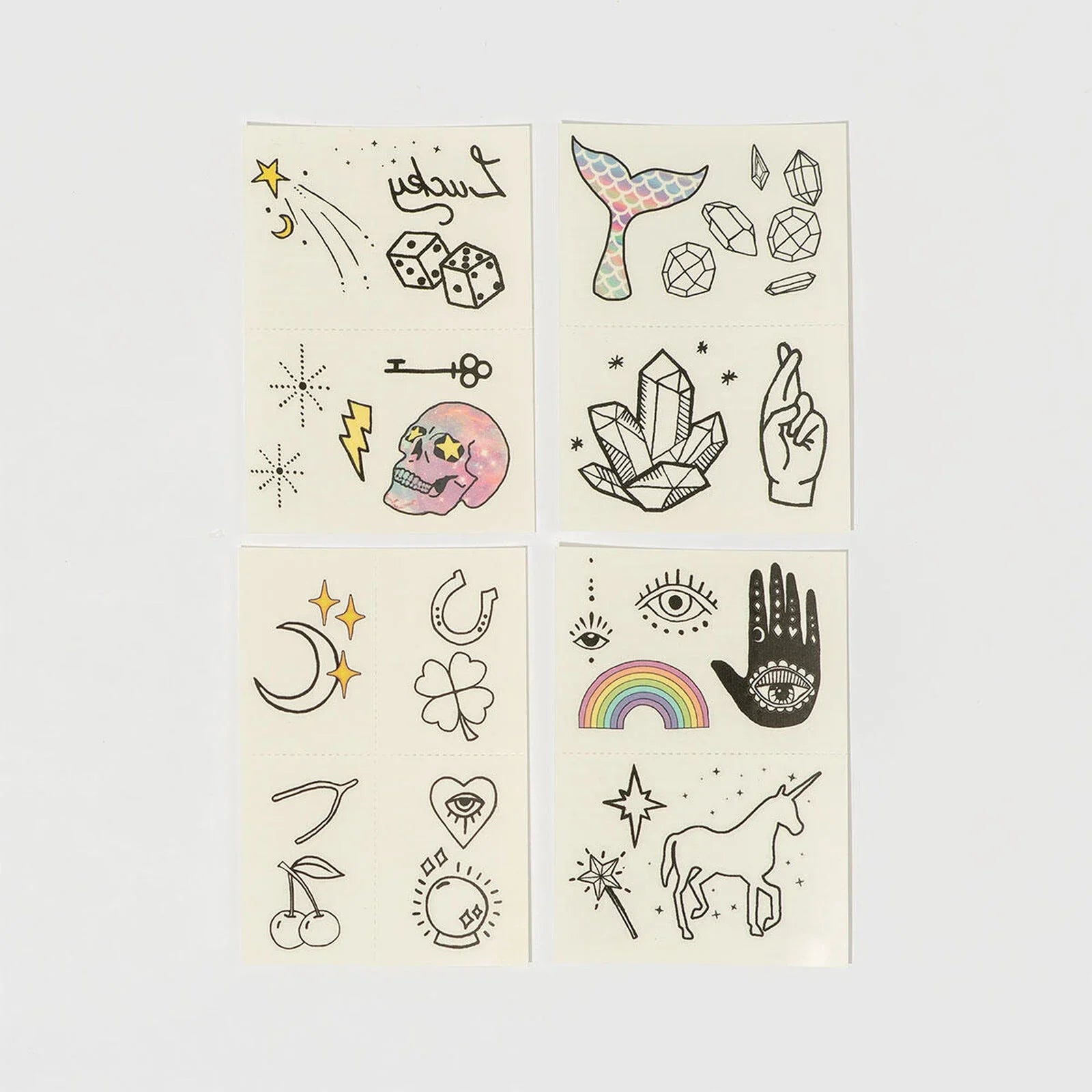 Luck &amp; Magic Temporary Tattoo Pack – Inked by Dani