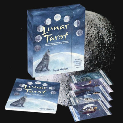 Lunar Tarot by Jayne Wallace | 78-Card Moon Tarot Deck &amp; Guidebook