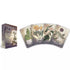 Magickal Herb Oracle card box alongside four illustrated plant cards showing botanical herb artwork, Cheralyn Darcey 36-card botanical oracle deck.