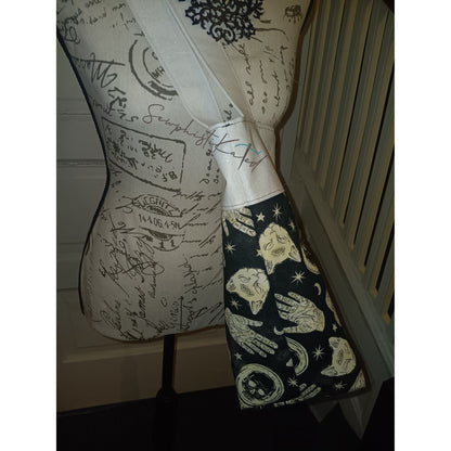 Midnight Divination Tote Bag – Handmade Witchy Bag with Multiple Pockets &amp; Mystic Print