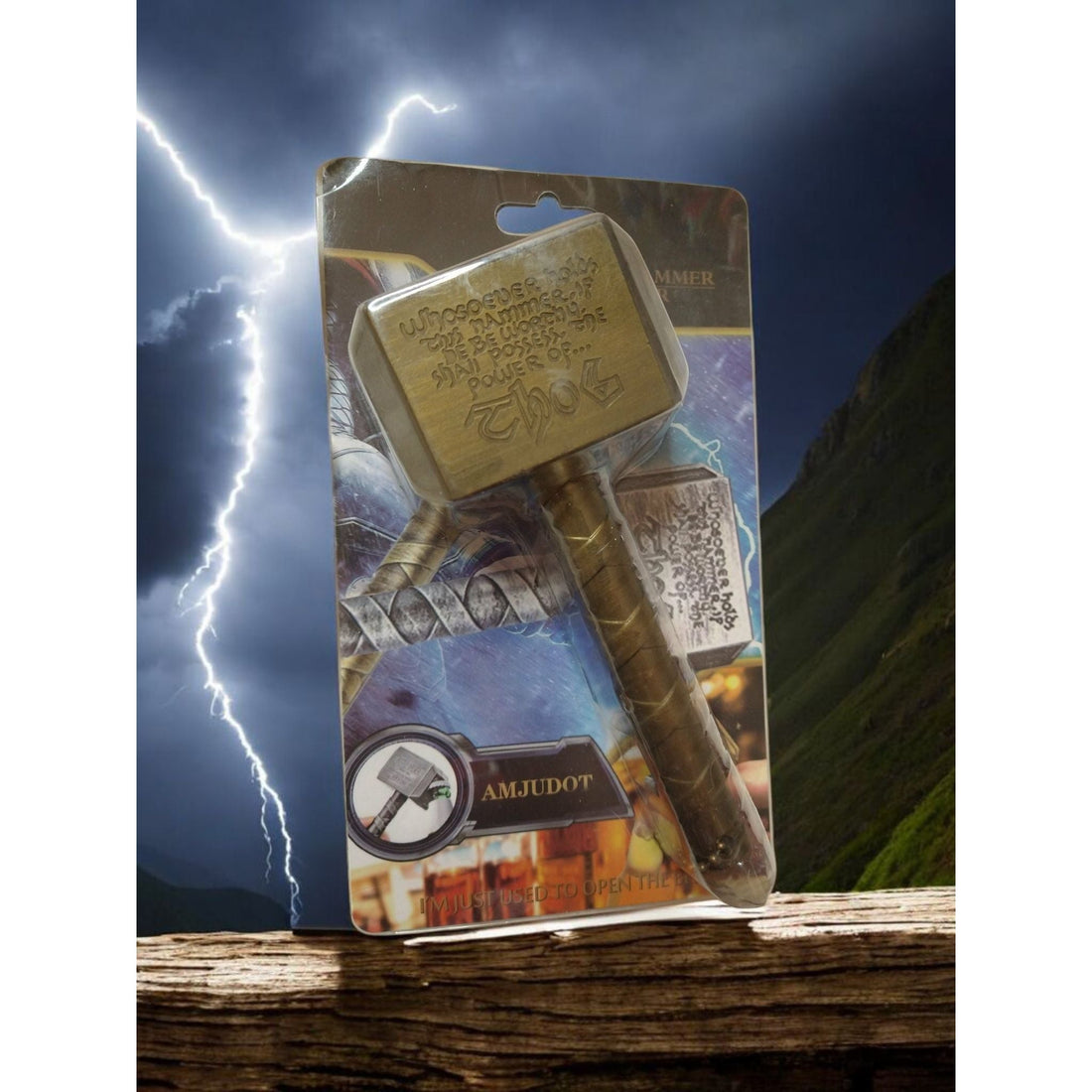 Mjölnir Bottle Opener – Worthiness Engraved Hammer (Gold or Silver Tone)