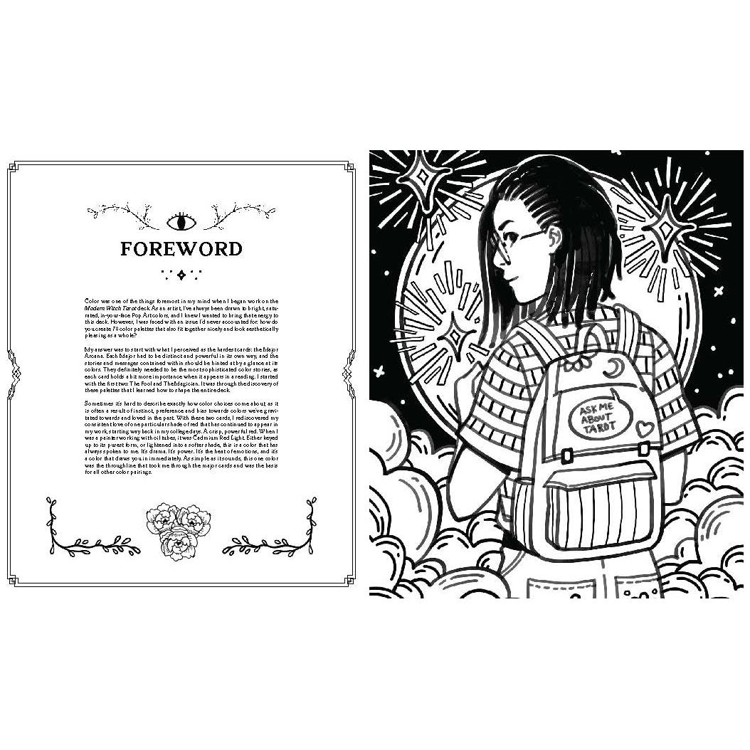 Modern Witch Tarot Coloring Book – Interactive Tarot Activity &amp; Journal Experience