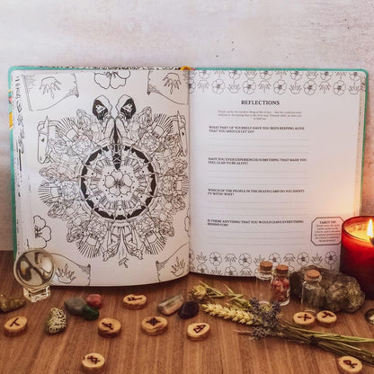 Modern Witch Tarot Coloring Book – Interactive Tarot Activity &amp; Journal Experience