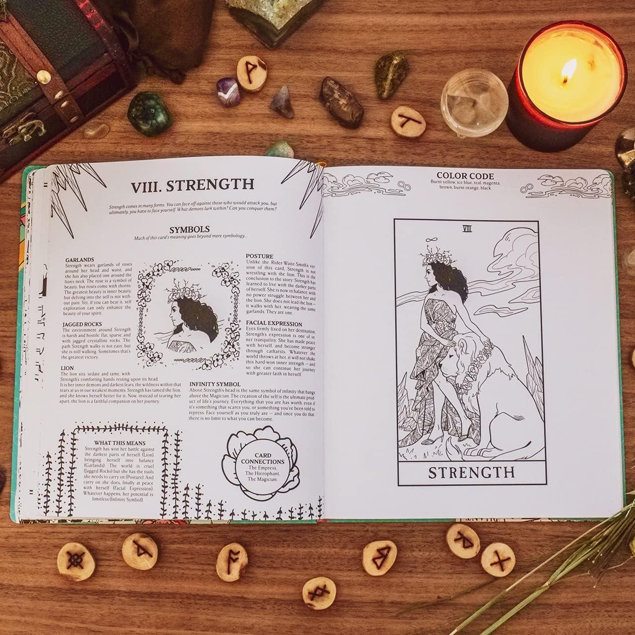 Modern Witch Tarot Coloring Book – Interactive Tarot Activity &amp; Journal Experience