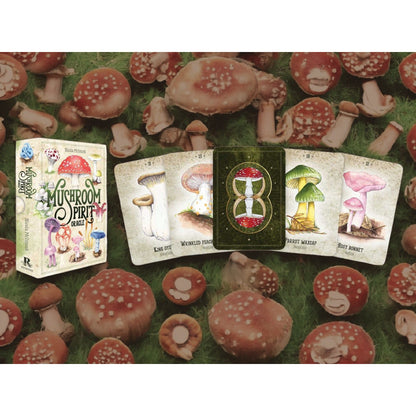 Mushroom Spirit Oracle Deck by Nicola McIntosh – 36 Illustrated Cards &amp; Guidebook