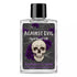 Small square 4-dram bottle of Against Evil spiritual oil with skull and purple rose label reading "Envision Crystal."