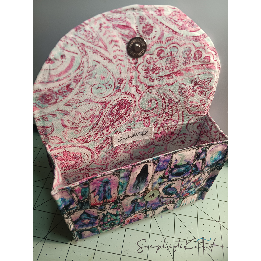 Mystic Pink Tarot Deck Case – Structured Witchy Card &amp; Guidebook Holder