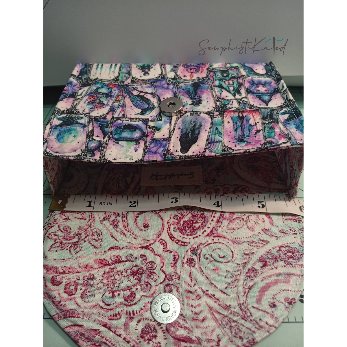 Mystic Pink Tarot Deck Case – Structured Witchy Card &amp; Guidebook Holder