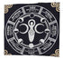 24 by 24 inch Earth Goddess altar cloth printed cover for dedicating sacred space to divine feminine