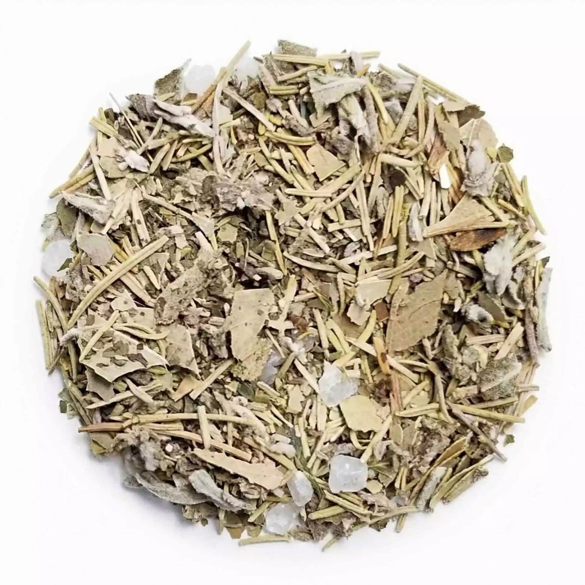 Purification Spell Mix 1lb bulk herbal blend — loose cleansing herb mixture in a resealable bag for consecration rituals, space clearing, and sacred preparation work.