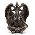 Large 24-inch bronze finish Baphomet statue with goat head, wings, and esoteric duality symbolism for ceremonial magic and occult altar display.