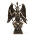 14 and a half inch Baphomet bronze finish statue for occult altar representing alchemical equilibrium