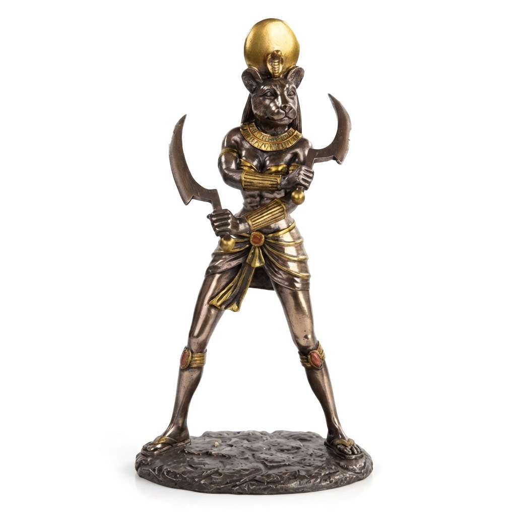 Eleven and a half inch Sekhmet Egyptian lioness goddess statue for altar devotion protective magic warrior energy and healing ritual