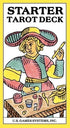A colorful illustrated tarot card featuring a figure in a wide hat engaged in crafting — a card from the Starter Tarot Deck by Bennett and George showing accessible beginner-friendly artwork.