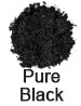 Pure Black powder with a black background