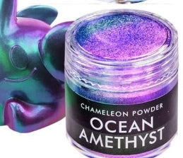 Chameleon powder in a container labeled &